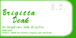 brigitta deak business card